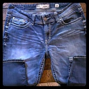 BKE denim crops Sz 34
